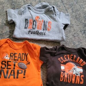 3 baby Browns Onsies